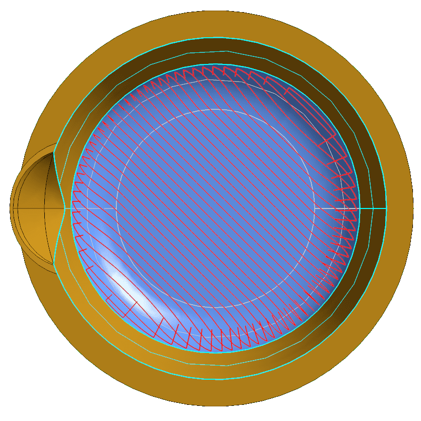 Post stiched toolpaths