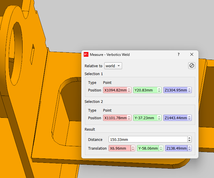 Verbotics Weld measurement tool